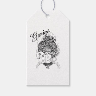Etiqueta Para Presente Gemini Zodiac Design