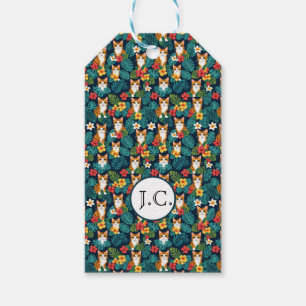 Etiqueta Para Presente Gengibre tropical com estilo de camisa havaiana Ca