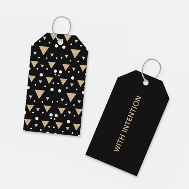 Etiqueta Para Presente Geometria Luxe (Criador carregado)