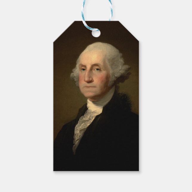 Etiqueta Para Presente George Washington 1rua presidente americano por St (Frente)