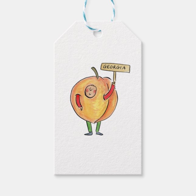 Etiqueta Para Presente Georgia Peach (Frente)