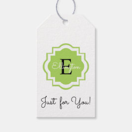 Etiqueta Para Presente GIFT TAG_"Apenas para você!" TAG MONOGRAM