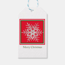 Gift Tag Feliz Natal Bentley Snowflake
