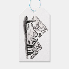 Etiqueta Para Presente Gift tag with mountain theme