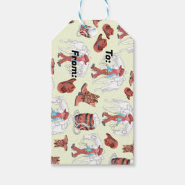 Etiqueta Para Presente Gift Tag Young Cowboy and Horse Western