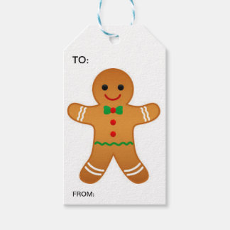 Etiqueta Para Presente Gingerbird Man Gift Tag