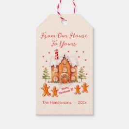 Etiqueta Para Presente Gingerpão do Natal da nossa casa