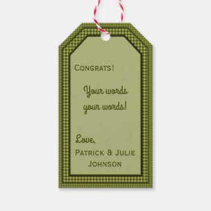 Etiqueta Para Presente Gingham-HANG/GIFT TAG MODELO