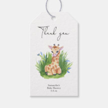 Girafa - obrigado chá de fraldas