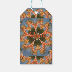 Etiqueta Para Presente Giraffe Abstrato Art Impressão