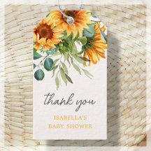 Girassol | Chá de fraldas Obrigado Favor