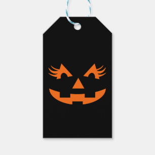 Etiqueta Para Presente Girly Jack O Lantern Halloween