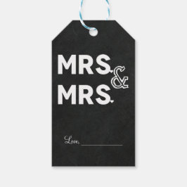 Etiqueta Para Presente Giz de Lousa Sr. e Sra. Noivado Casamento