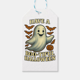 Etiqueta Para Presente Glittery Ghost "Have a Boo Belo Halloween"