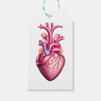 Etiqueta Para Presente glowing anatomical heart