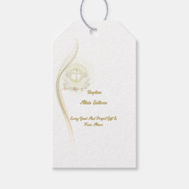 Etiqueta Para Presente Glowing angels baptism gift tags