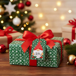 Etiqueta Para Presente Gnomo de Natal  