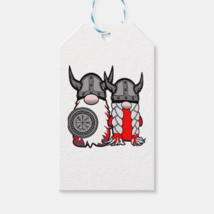 Etiqueta Para Presente Gnomos Nórdicos Cujos Casais Viking Tomte Escandin