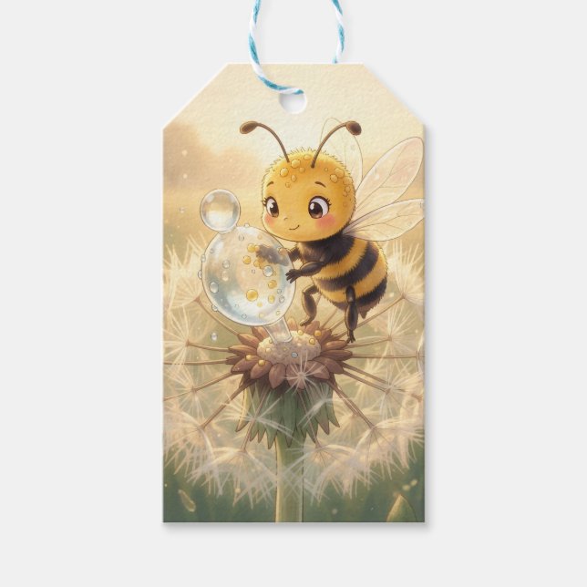 Etiqueta Para Presente Goldene Hummel im Blütentanz.9 (Frente)