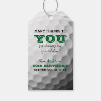 Etiqueta Para Presente Golf Obrigado Tag Favorável