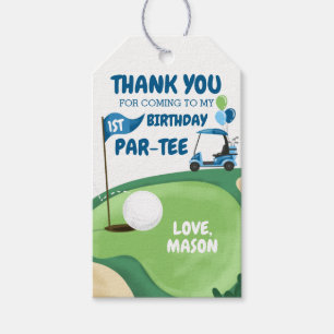 Etiqueta Para Presente Golf Par-Tee Buraco Golfe Aniversário Obrigado 