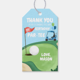 Etiqueta Para Presente Golf Par-Tee Buraco Golfe Aniversário Obrigado