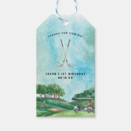 Etiqueta Para Presente Golfe | Festa de aniversário Obrigado Marcas Favor