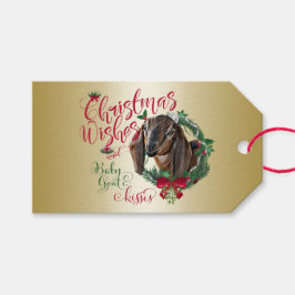 Etiqueta Para Presente GOTA | O Natal Deseja O Bebê Goat Kisses Nubian 2