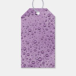 Etiqueta Para Presente Gotas de água púrpura