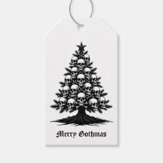 Etiqueta Para Presente Gothic Christmas Tree II
