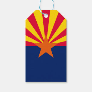 Etiqueta Para Presente Gráfico de Sinalizador de Estado de Arizona Dinâmi