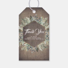 Etiqueta Para Presente Greenery Rustic Country Obrigado