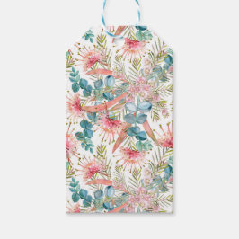 Etiqueta Para Presente Grevillea Rosa E Eucalyptus