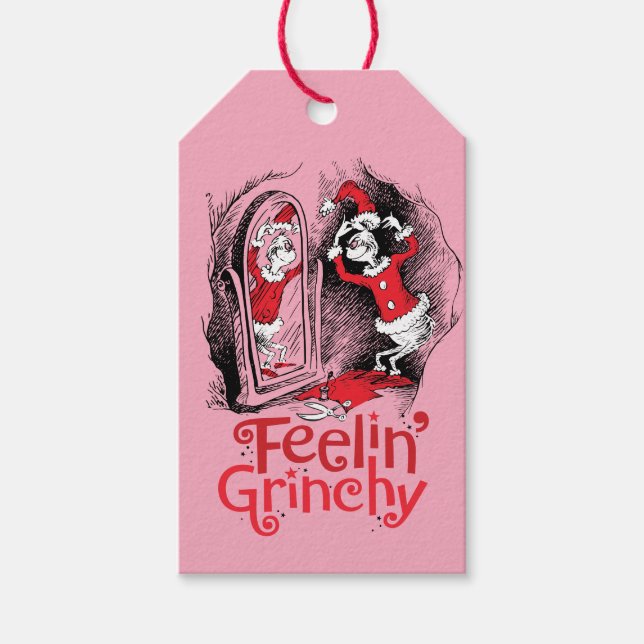 Etiqueta Para Presente Grinch | Sentindo-se Grinchy (Frente)