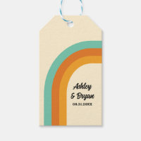 Groovy Rainbow 1970s Estilo Favor de Casamento