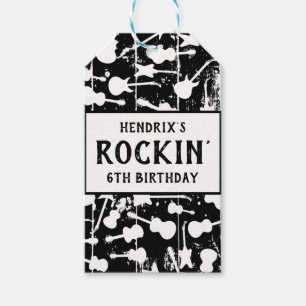 Etiqueta Para Presente Guardanapos para Festa de Aniversário de Guitarra