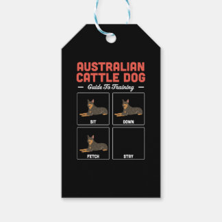 Etiqueta Para Presente Guia Australiano De Cães De Bovinos Para Treinamen