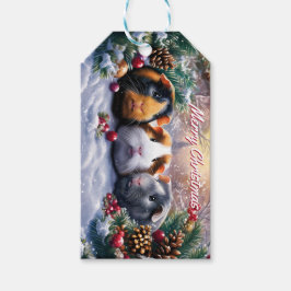 Etiqueta Para Presente Guiné Pigs Winter Wonderland Christmas