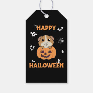 Etiqueta Para Presente Guiné Pumpkin Doce Animais Feliz Halloween G