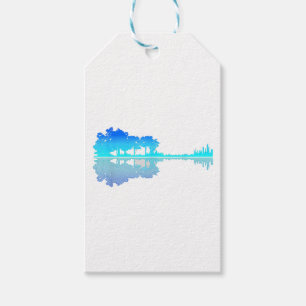 Etiqueta Para Presente Guitar Lake Shadow Love Guitar Musical