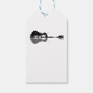Etiqueta Para Presente Guitarista Acústico Natureza Est Música Bass Gui