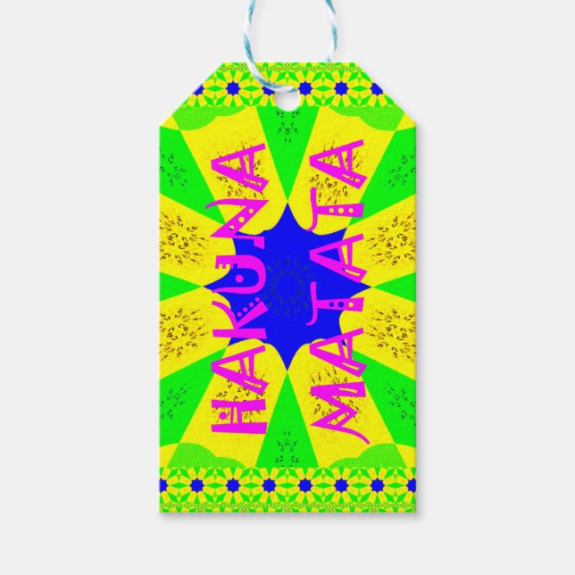 Etiqueta Para Presente Hakuna Matata Belo Design Incrível Colo (Frente)