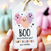 Halloween Cute Ghost Favor Tags Boo Treat Aniversá
