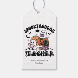 Etiqueta Para Presente Halloween de professor Spooktacular Personalizado
