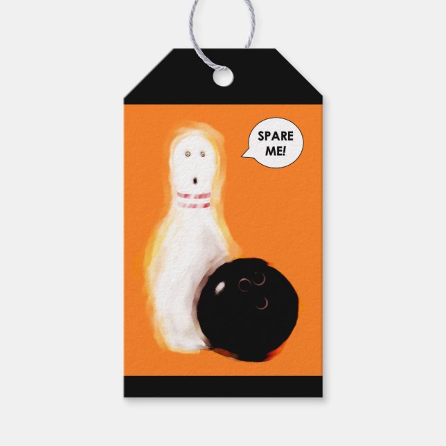Etiqueta Para Presente Halloween Divertido (Frente)