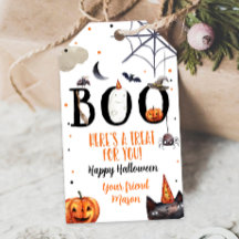 Halloween Favor Tags Boo Treat Costume de Aniversá