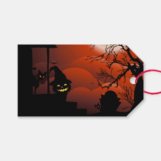 Etiqueta Para Presente Halloween Malody Moonlight Nightare (Frente (horizontal))