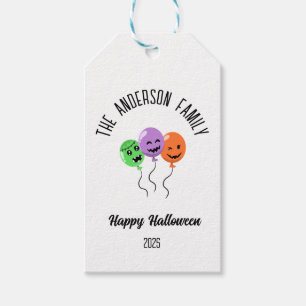 Etiqueta Para Presente Halloween Scary Pumpkin Balões Personalizados