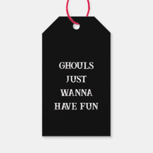 Etiqueta Para Presente Halloween Três Fantasmas Bonitos e Alegres Preto e