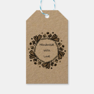 Etiqueta Para Presente Handmade com Tag do amor